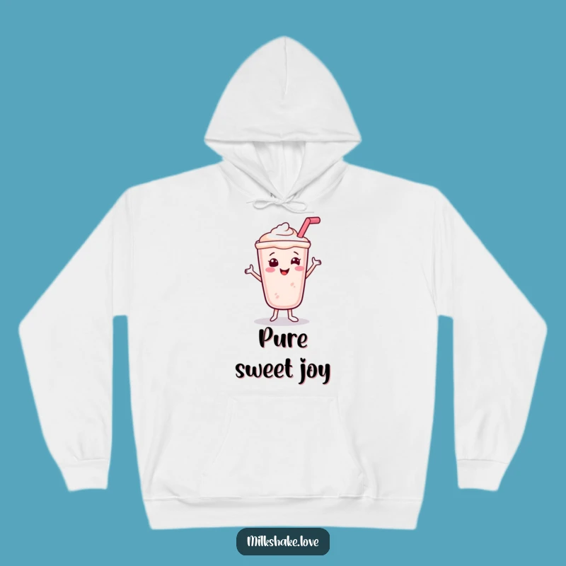 Funny Smiling Milkshake Hoodie: Cozy Up with Sweet Dancing Vibes Gift