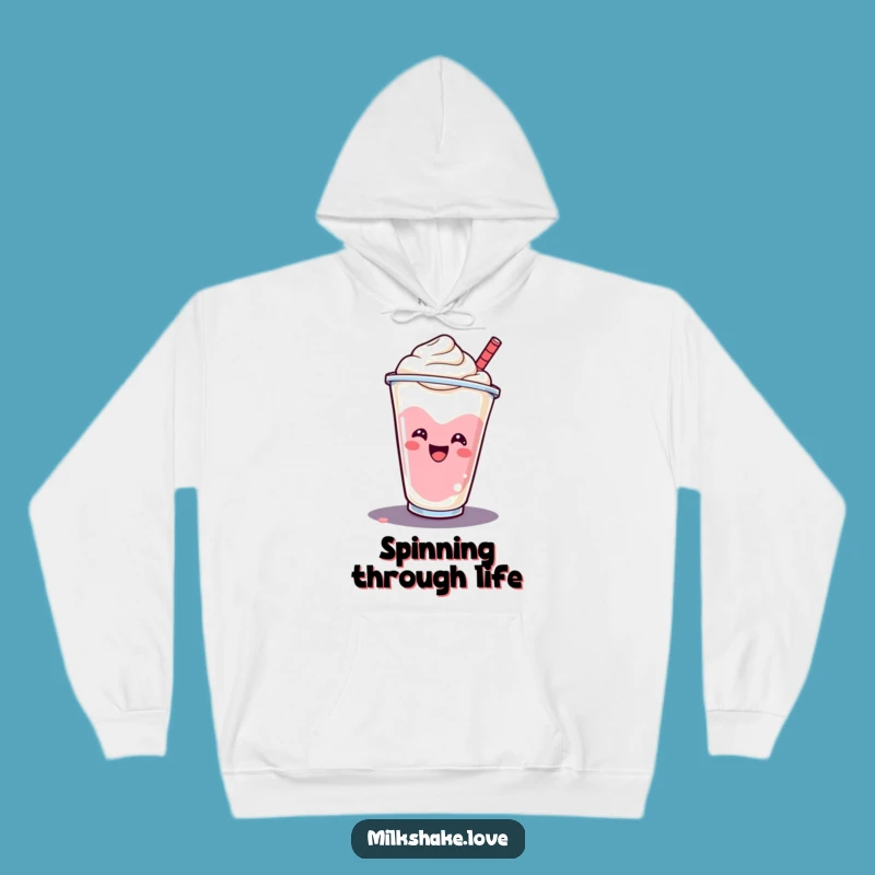 Funny Milkshake Hoodie: Cozy Spinning Design, Warm & Sweet, Wonderful Funny Gift!