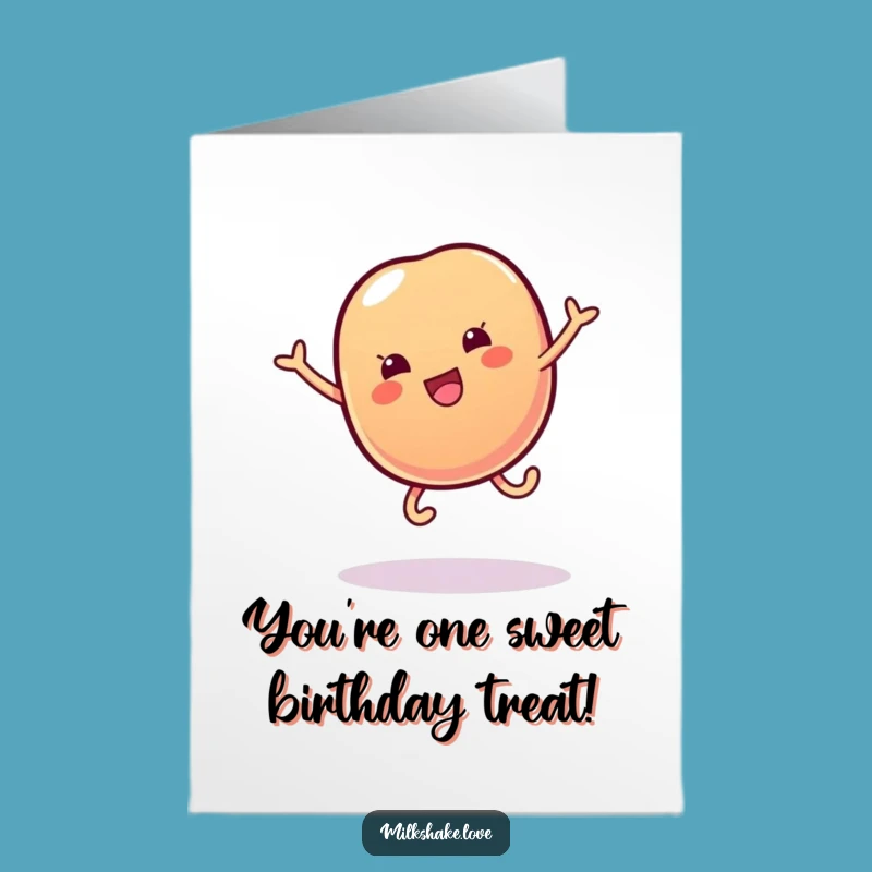 Free Printable Wobbly Jelly Bean Birthday Card for a Joyful Celebration
