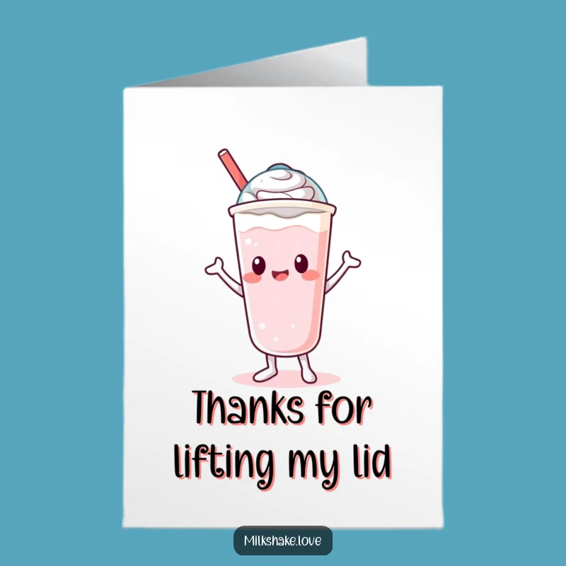 Free Printable Thank You Card: Kawaii Milkshake Dances Its Thanks!