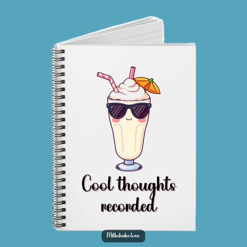 Funny Kawaii Sunglasses Milkshake Notebook: Jot Down Cool Ideas
