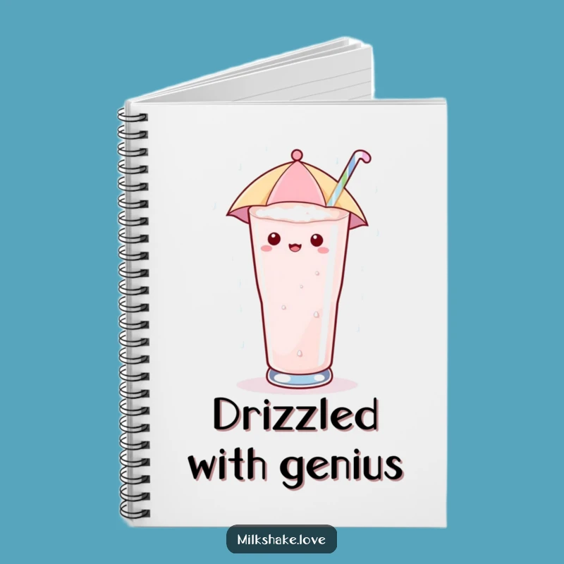 Funny Umbrella Milkshake Notebook: Sugary Notes - Sweet Ideas - Perfect Funny Gift!