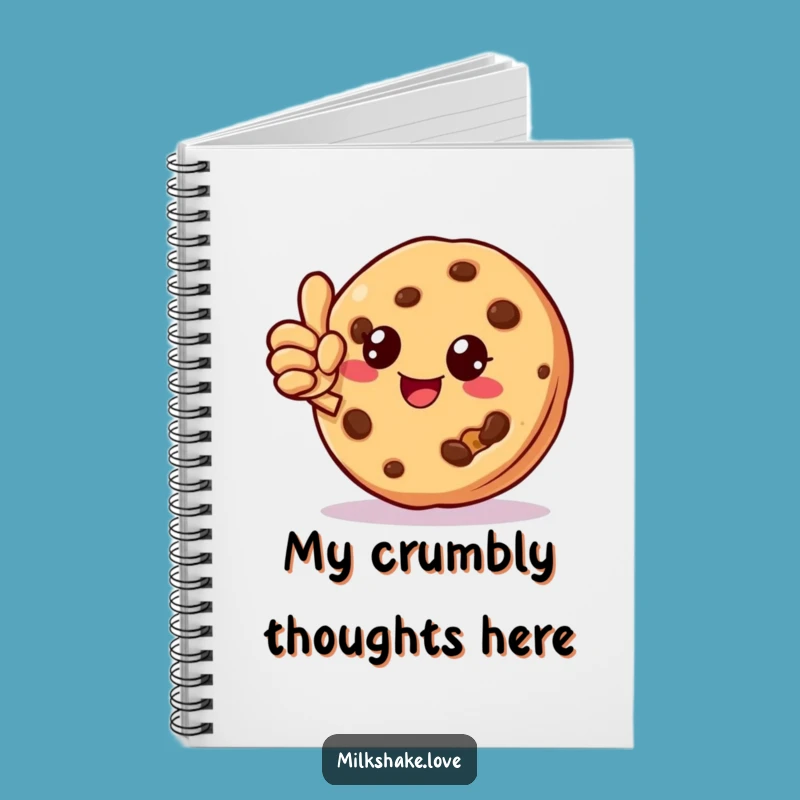 Funny Cookie Crumb Notebook, Journal Your Sweet Thoughts