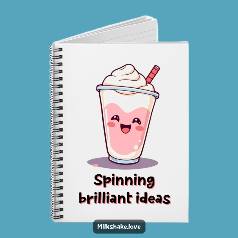 Funny Milkshake Notebook: Capture Ideas with a Spinning Cup, Perfect Funny Journal!