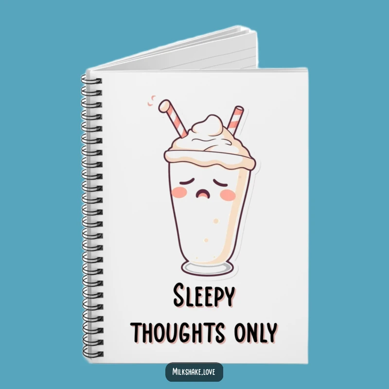 Funny Sleepy Milkshake Notebook - Jot Down Zzz's, Ideal Funny Gift