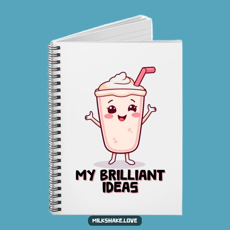 Funny Smiling Milkshake Notebook: Jot Down Happy Thoughts with Sweet Flair Gift