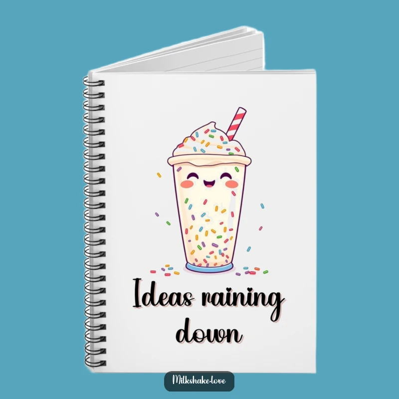 Funny Sprinkle Milkshake Notebook: Jot Down Sweet Ideas with Joy