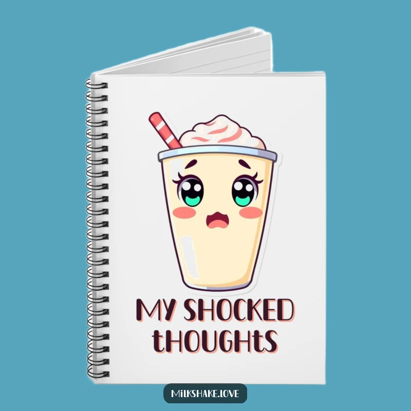 Funny Surprised Milkshake Notebook: Jot Down Surprising Thoughts