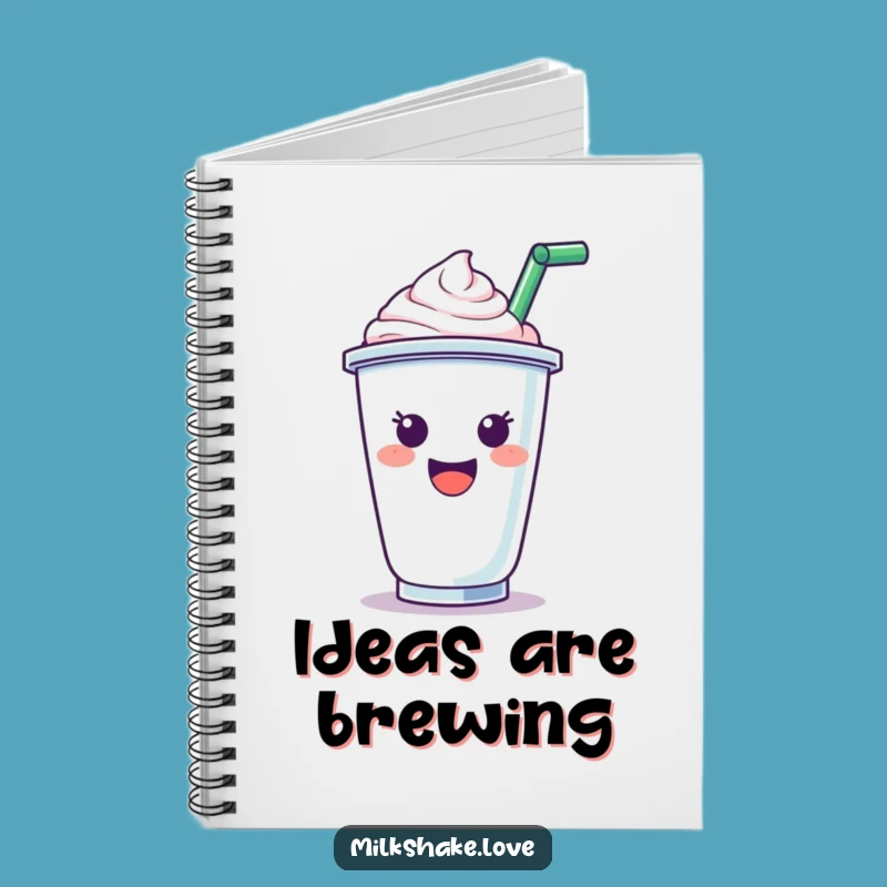 Funny Cheerful Milkshake Notebook: Jot Down Ideas with Joy and Laughter