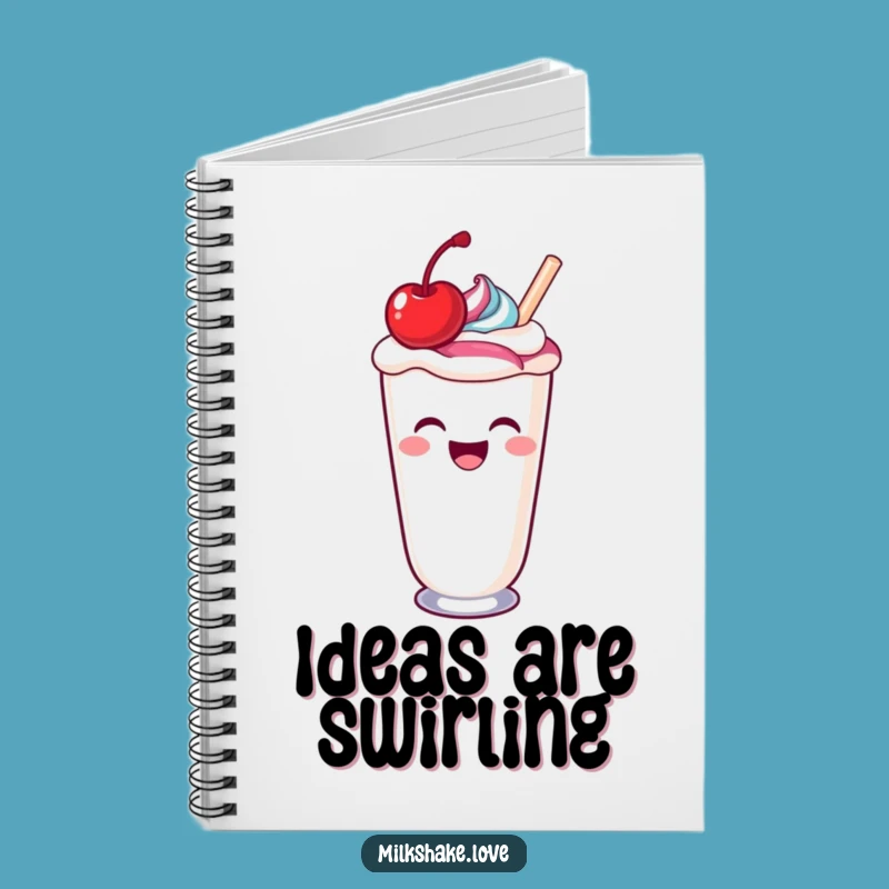 Funny Kawaii Milkshake Notebook: Jot Down Sweet Ideas with Delight