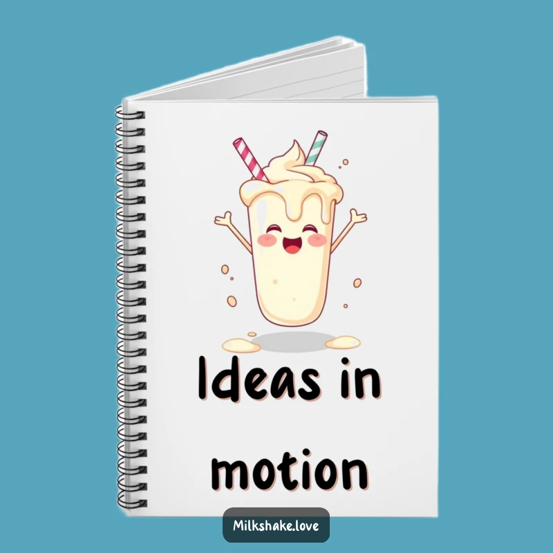 Funny Joyful Milkshake Notebook - Capture Your Happy Thoughts