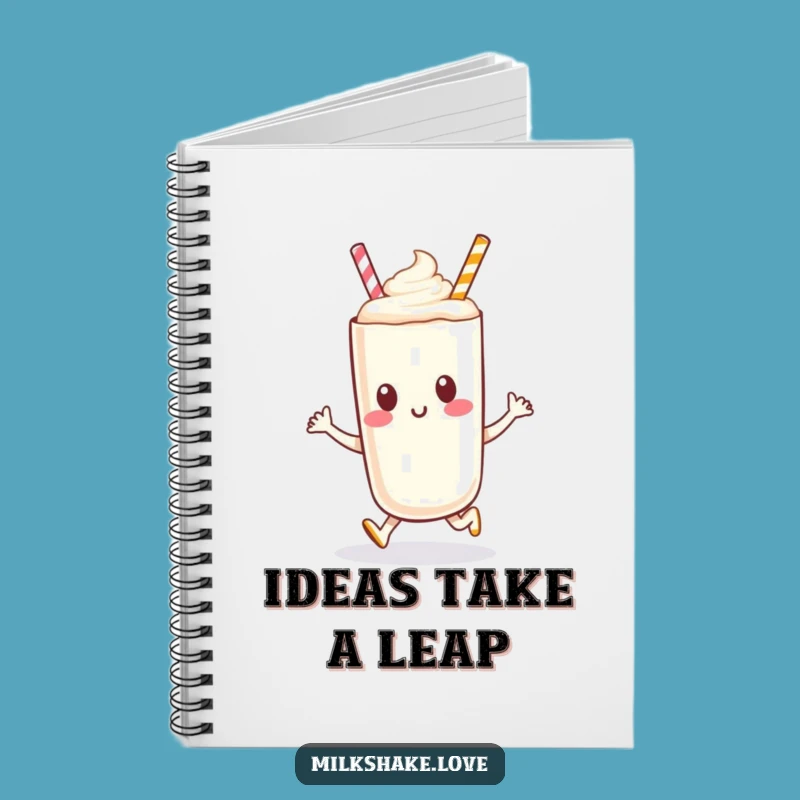 Funny Milkshake Hop Notebook: Jot Down Energetic Ideas with Fun
