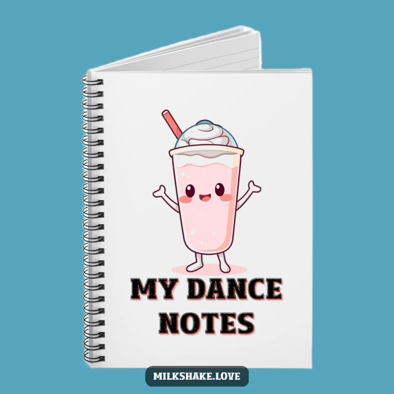Funny Kawaii Milkshake Notebook: Jot Down Silly Dance Moves