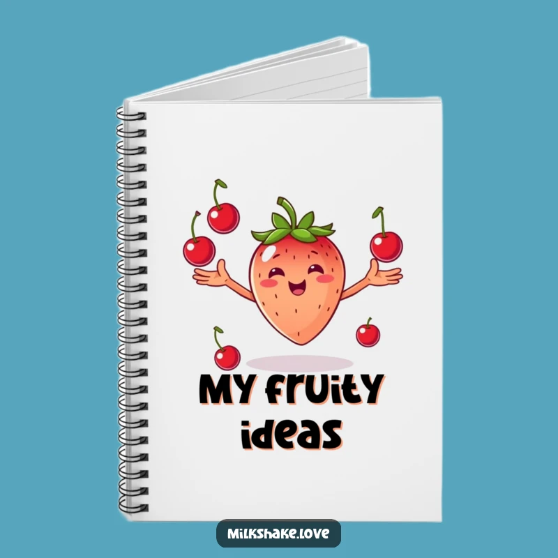 Funny Juggling Strawberry Notebook: Fruit Toss Notes