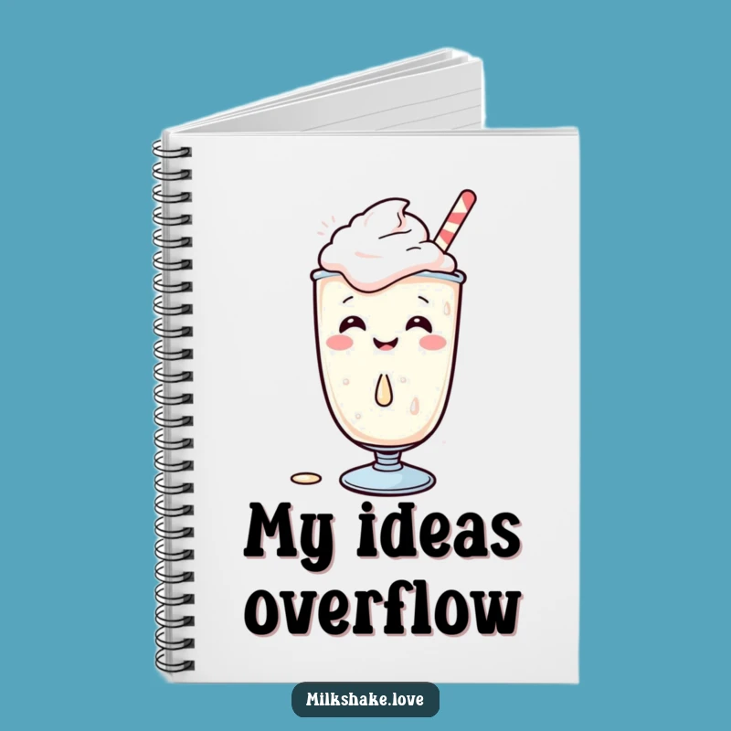 Funny Kawaii Milkshake Notebook: Giggles & Spill Pages, Creative Journal Gift