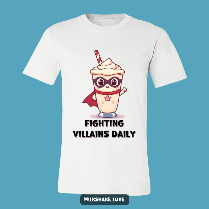 Funny Kawaii Milkshake Superhero T-Shirt - Awesome & Hilarious Gift Idea