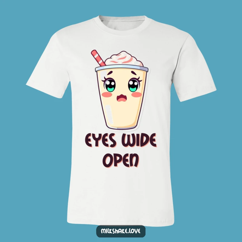 Funny Surprised Milkshake T-Shirt: Express Your Double Take Style