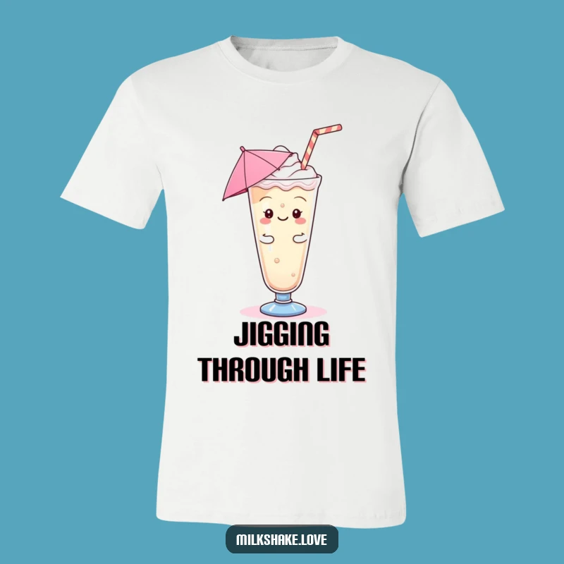 Funny Kawaii Milkshake Jig T-Shirt - Move Your Feet with Humorous Style