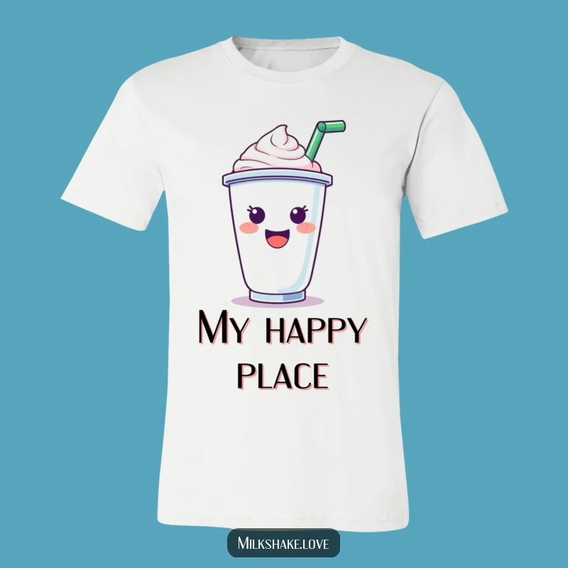 Funny Cheerful Milkshake T-Shirt: Wear Your Happy Vibes in This Awesome Tee