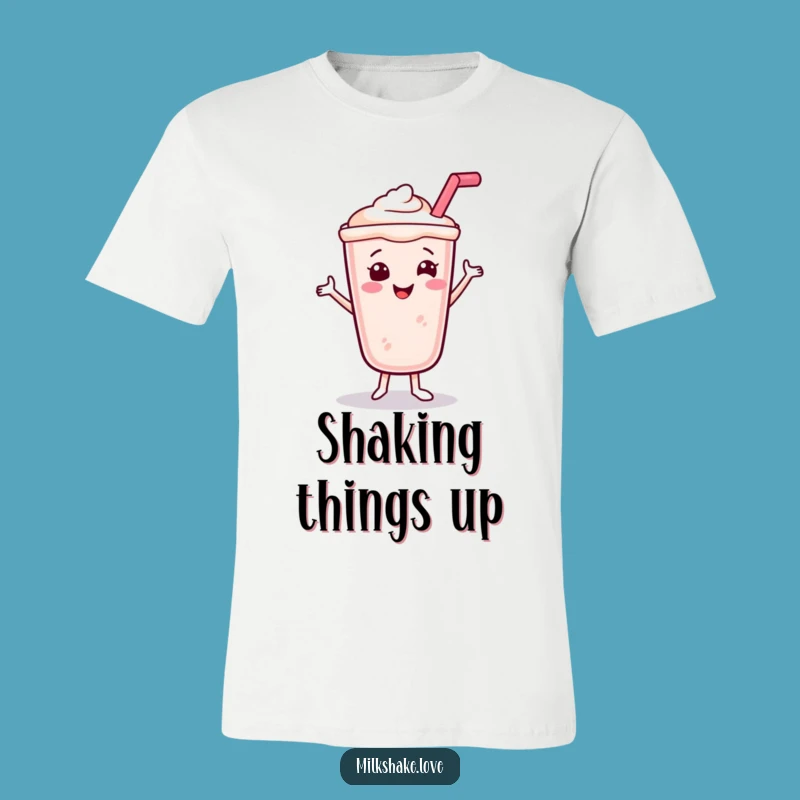 Funny Smiling Milkshake T-Shirt: Wear Your Happiness with This Dancing Treat Gift