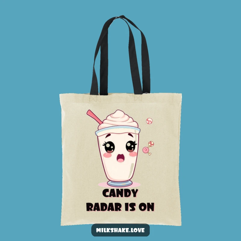 Funny Surprised Milkshake Tote Bag - Carry Your Shock, Great Funny Gift