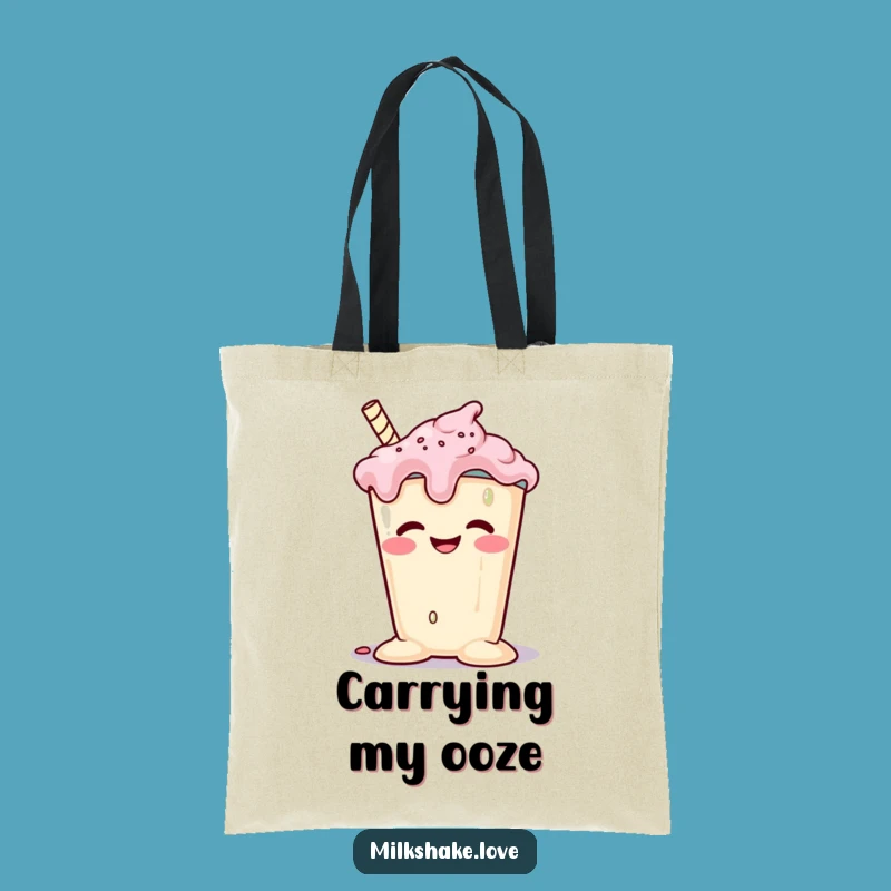 Funny Melting Milkshake Tote Bag: Carry Your Sweetness Around!