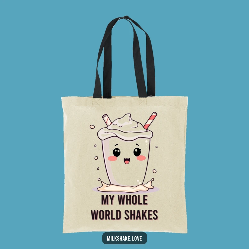 Funny Milkshake Splash Tote Bag - Carry Your Sweetness!