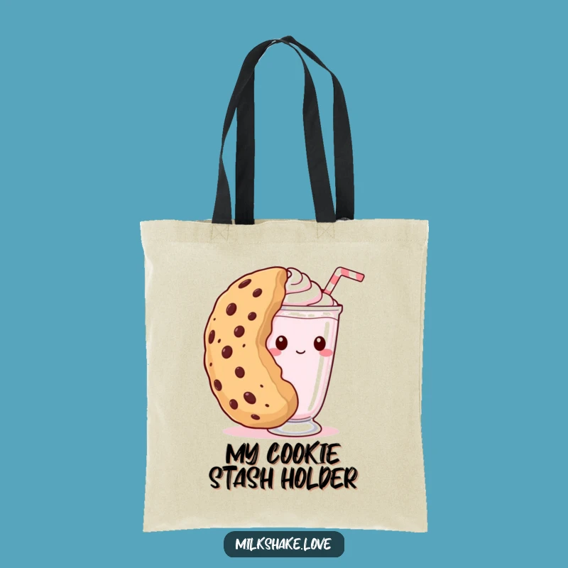 Funny Shy Milkshake Tote Bag - Cookie Peek Carryall