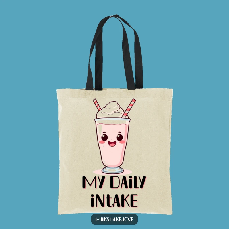 Funny Kawaii Milkshake Sip Tote Bag - Tote Your Happiness with Style